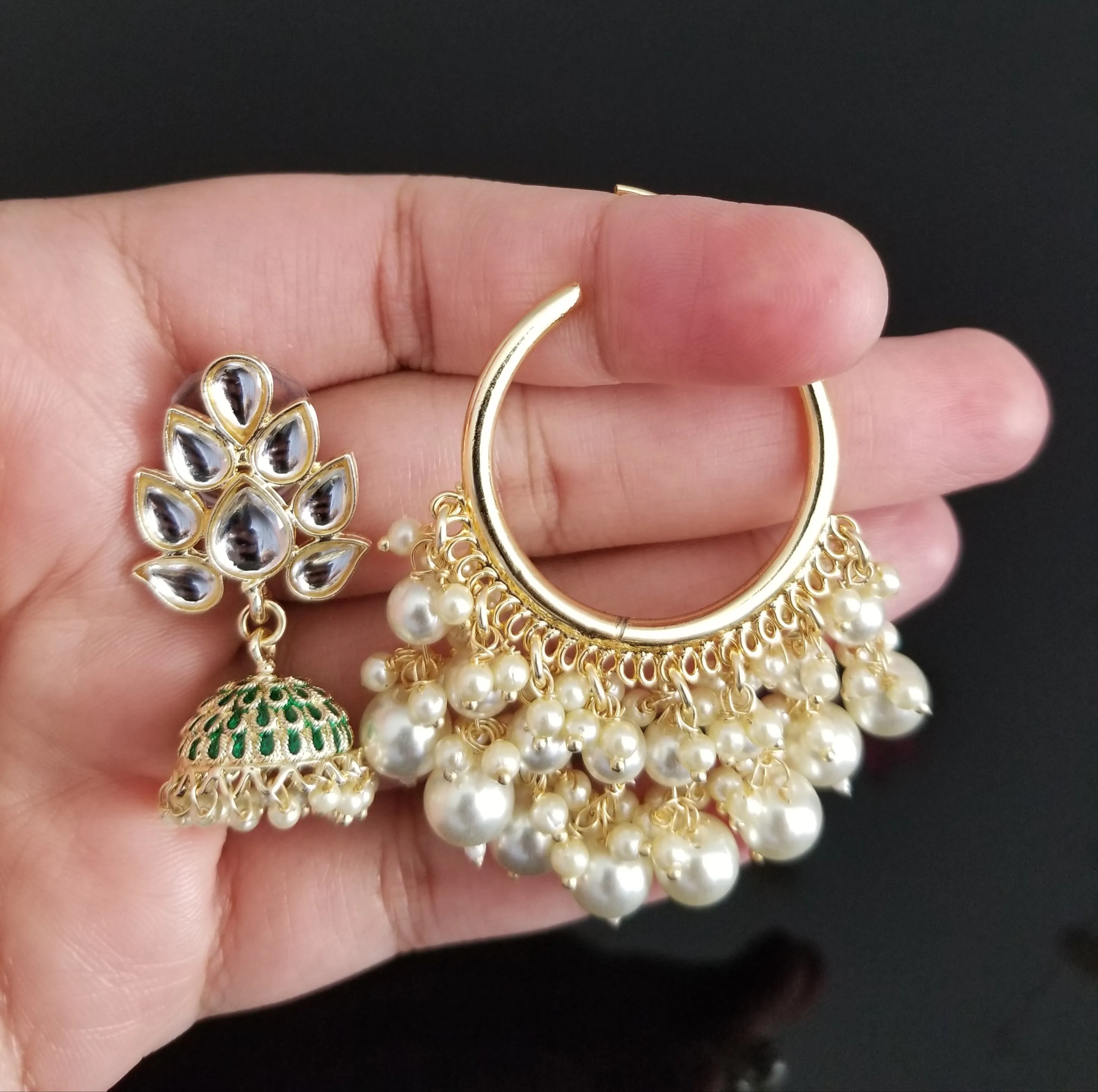 Siri M and Sashi V Indo Western Trendy Earring With Gold Plating H40