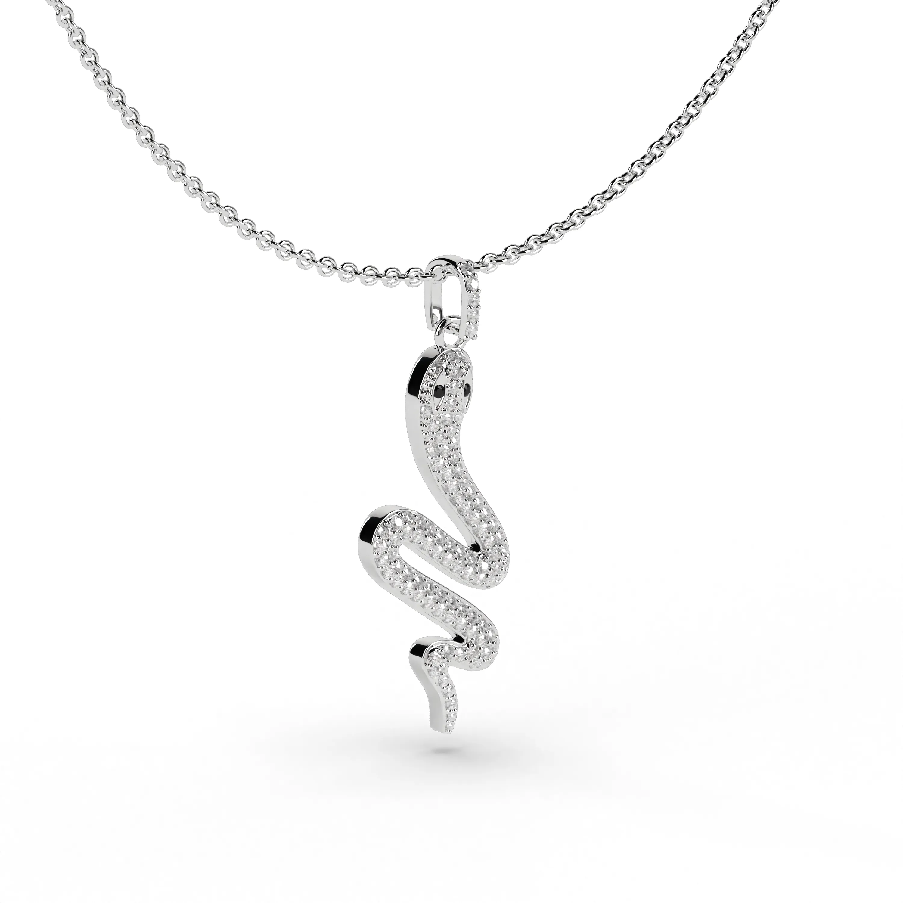 SNAKE CHARM NECKLACE