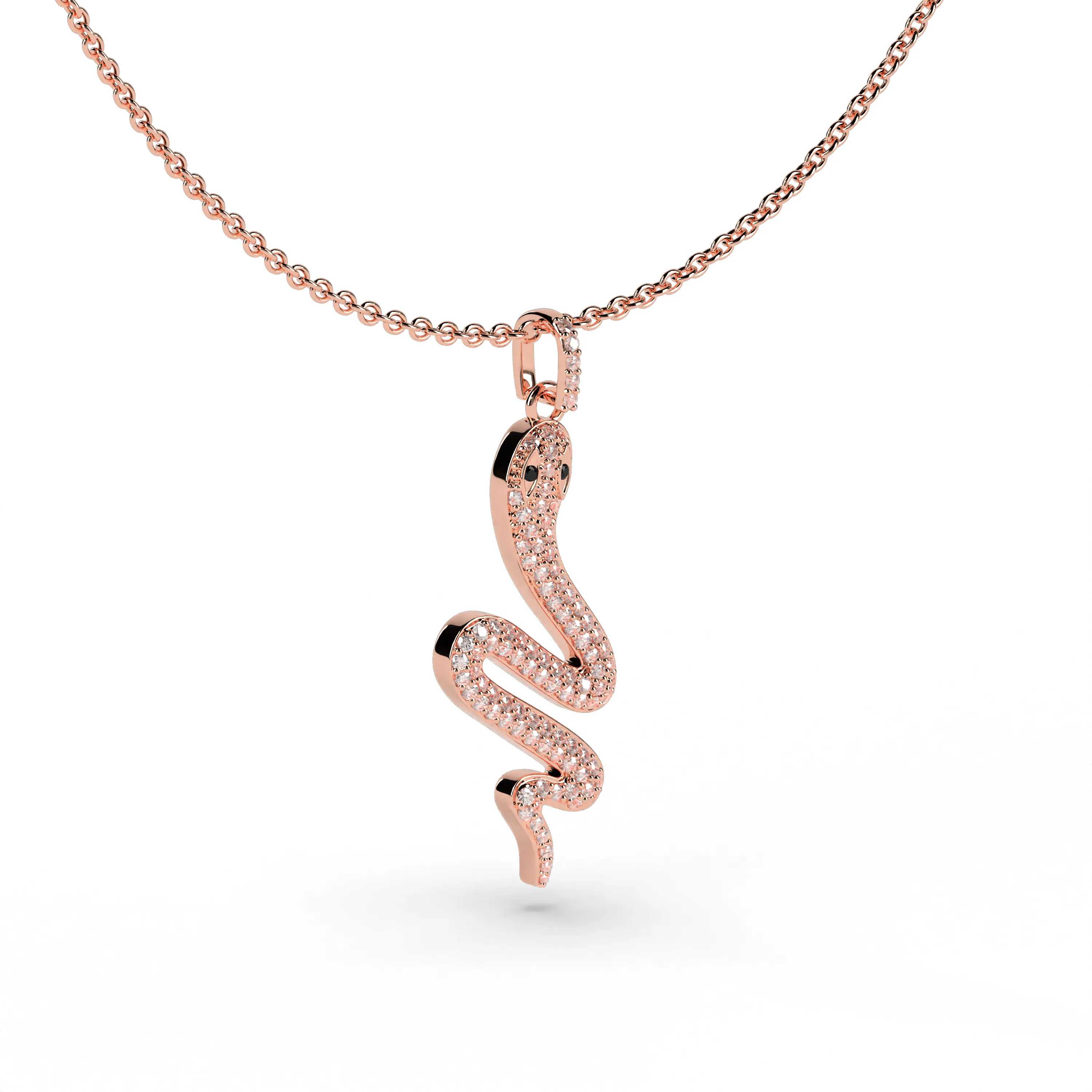 SNAKE CHARM NECKLACE