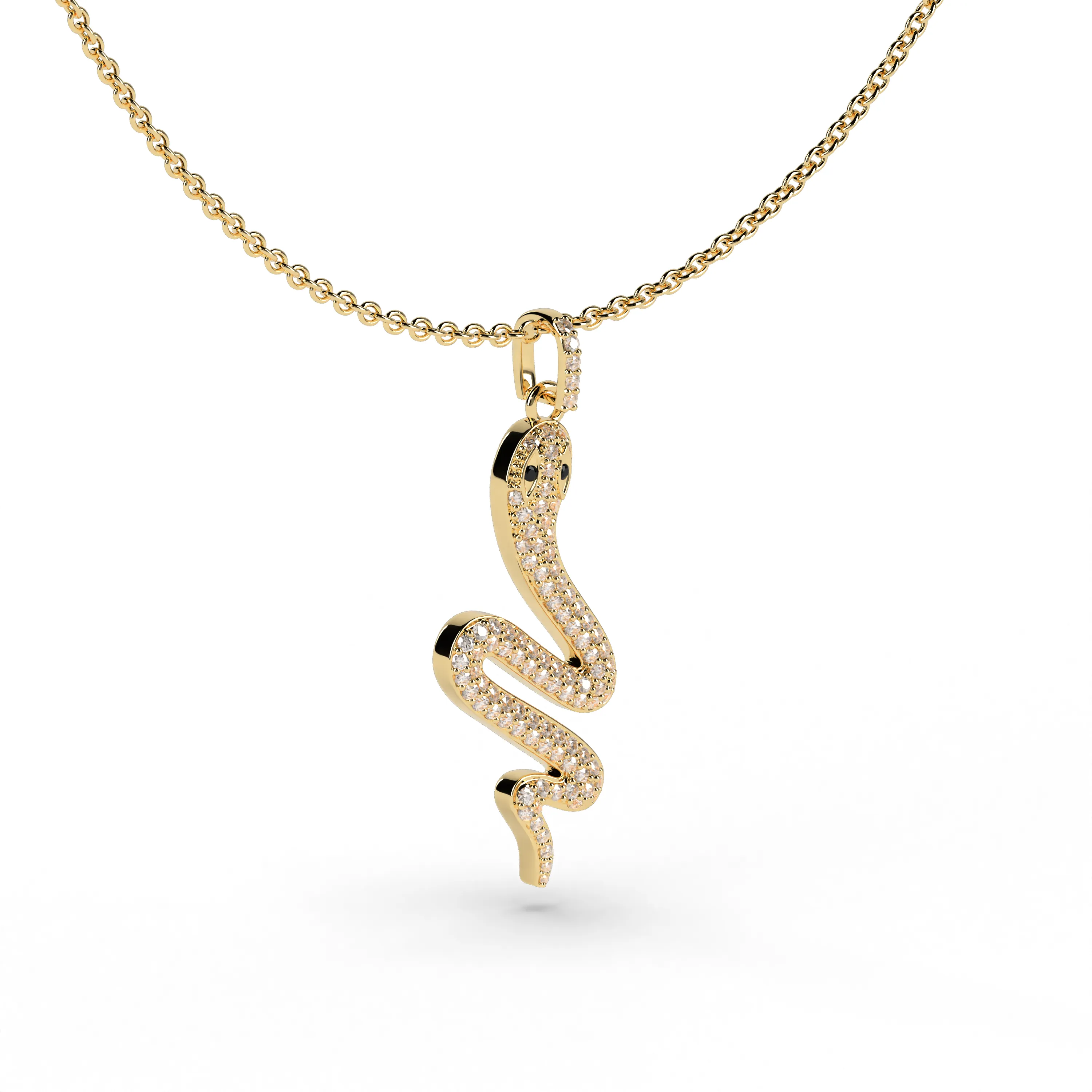SNAKE CHARM NECKLACE