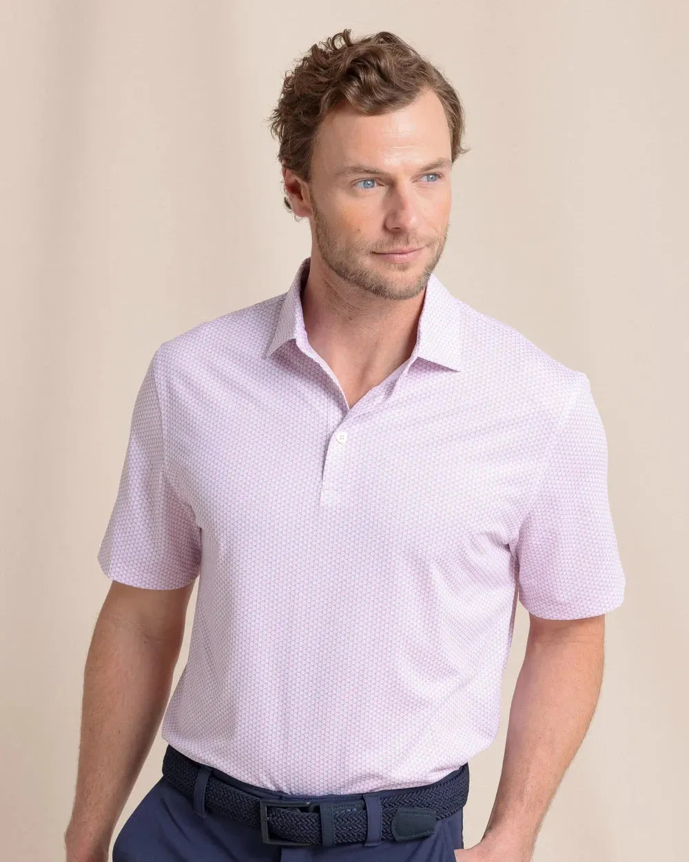 Southern Tide Driver On The Ball Printed Polo