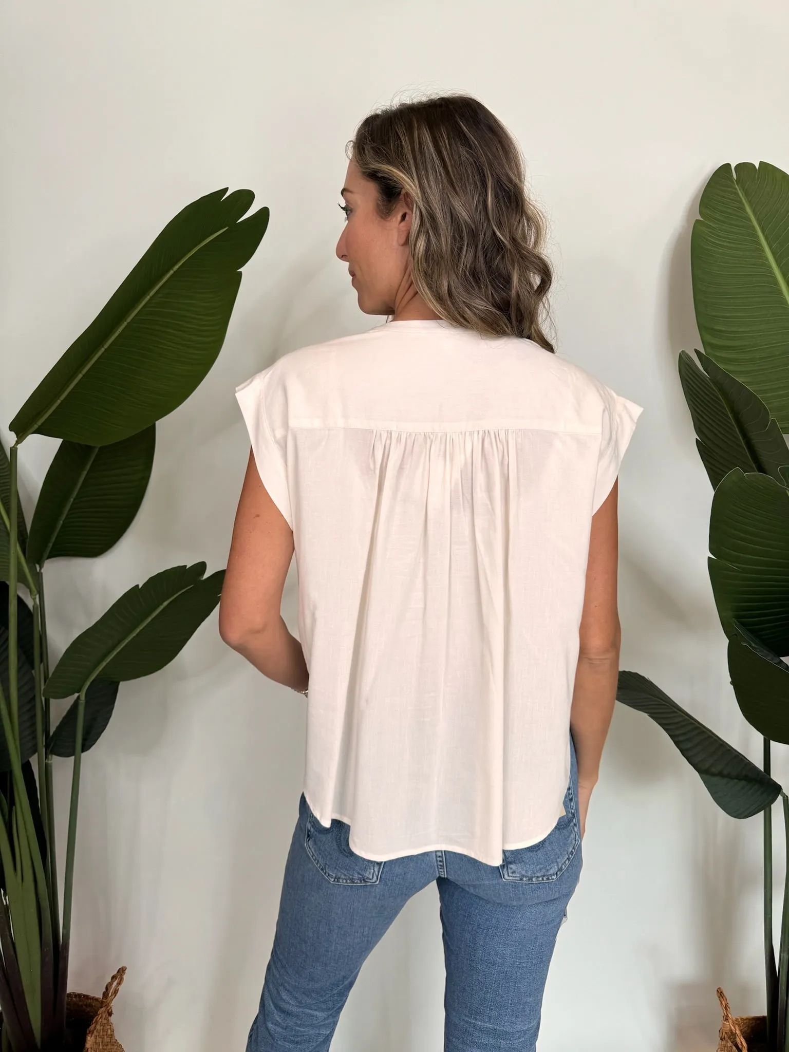 Splendid Paloma Blouse Moonstone