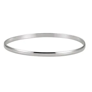 Sterling Silver 4 mm Bangle Bracelet