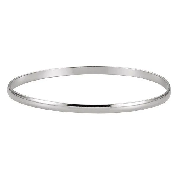 Sterling Silver 4 mm Bangle Bracelet
