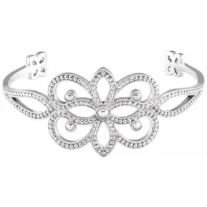 Sterling Silver Granulated Cuff Bracelet