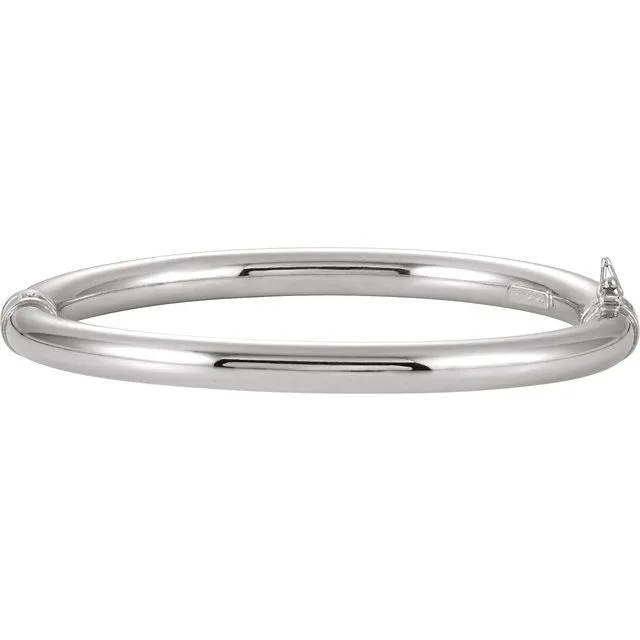 Sterling Silver Hinged Bangle Bracelet