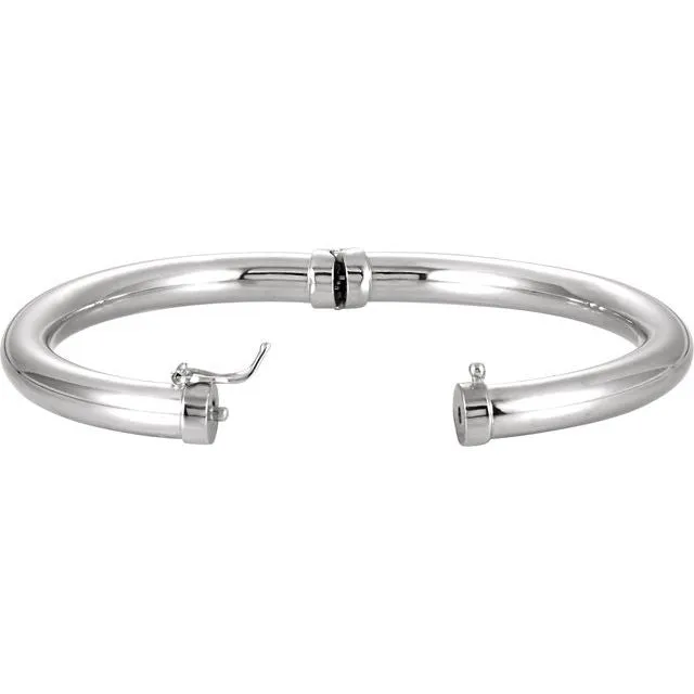 Sterling Silver Hinged Bangle Bracelet