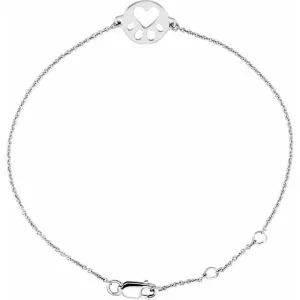 Sterling Silver Paws for Cause 7" Bracelet
