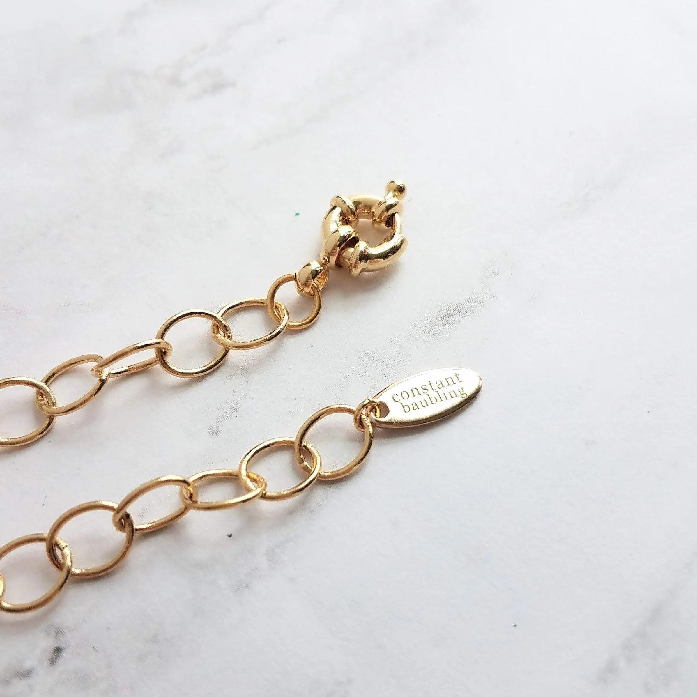 Stone Slice Bracelet - chunky gold chain, agate bracelet, banded agate jewelry, gold stone bracelet, stone bracelet, gold edge stone, large