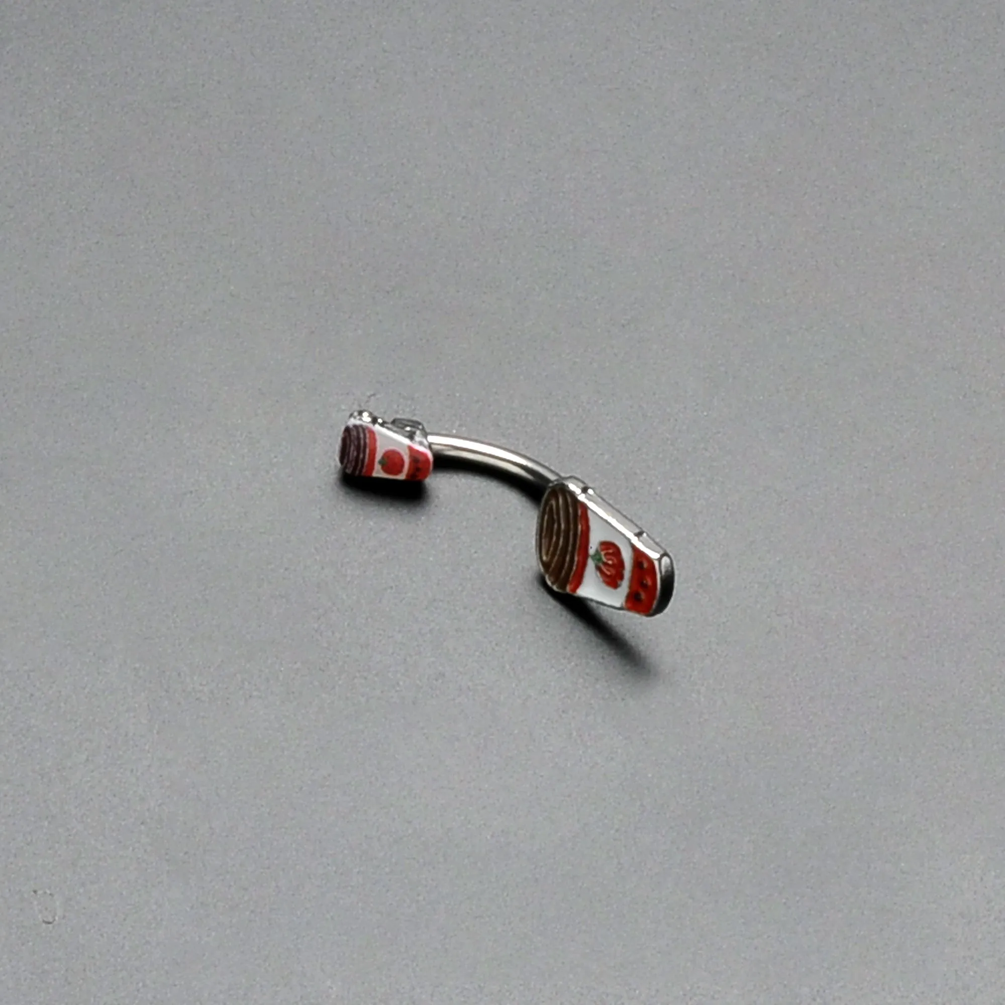 Sweet Pumpkin Latte Autumn Double Mount Belly Ring