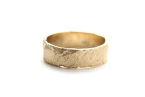 The golden one - 14k yellow wide band