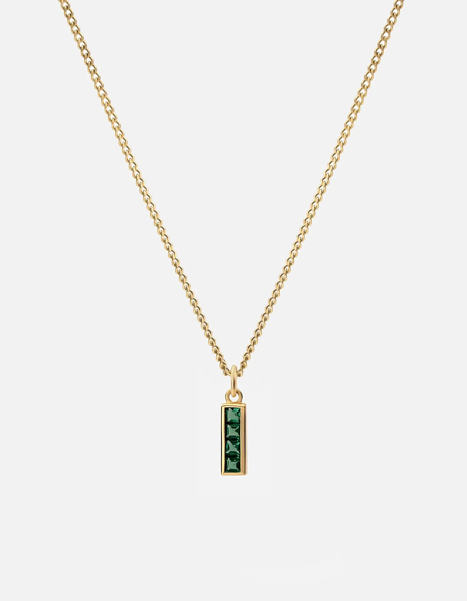 Totem Quartz Necklace, Gold Vermeil