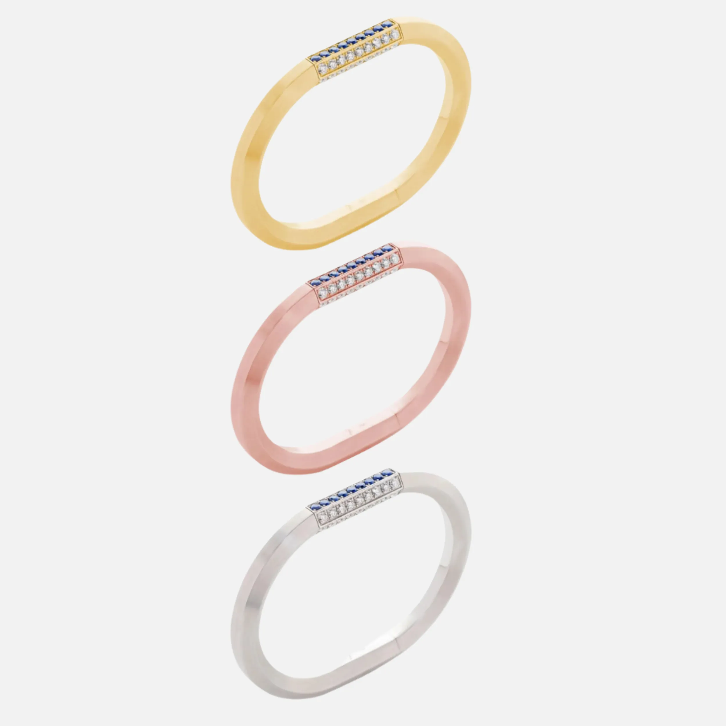 Vault Pavè Lock, 18k Rose Gold