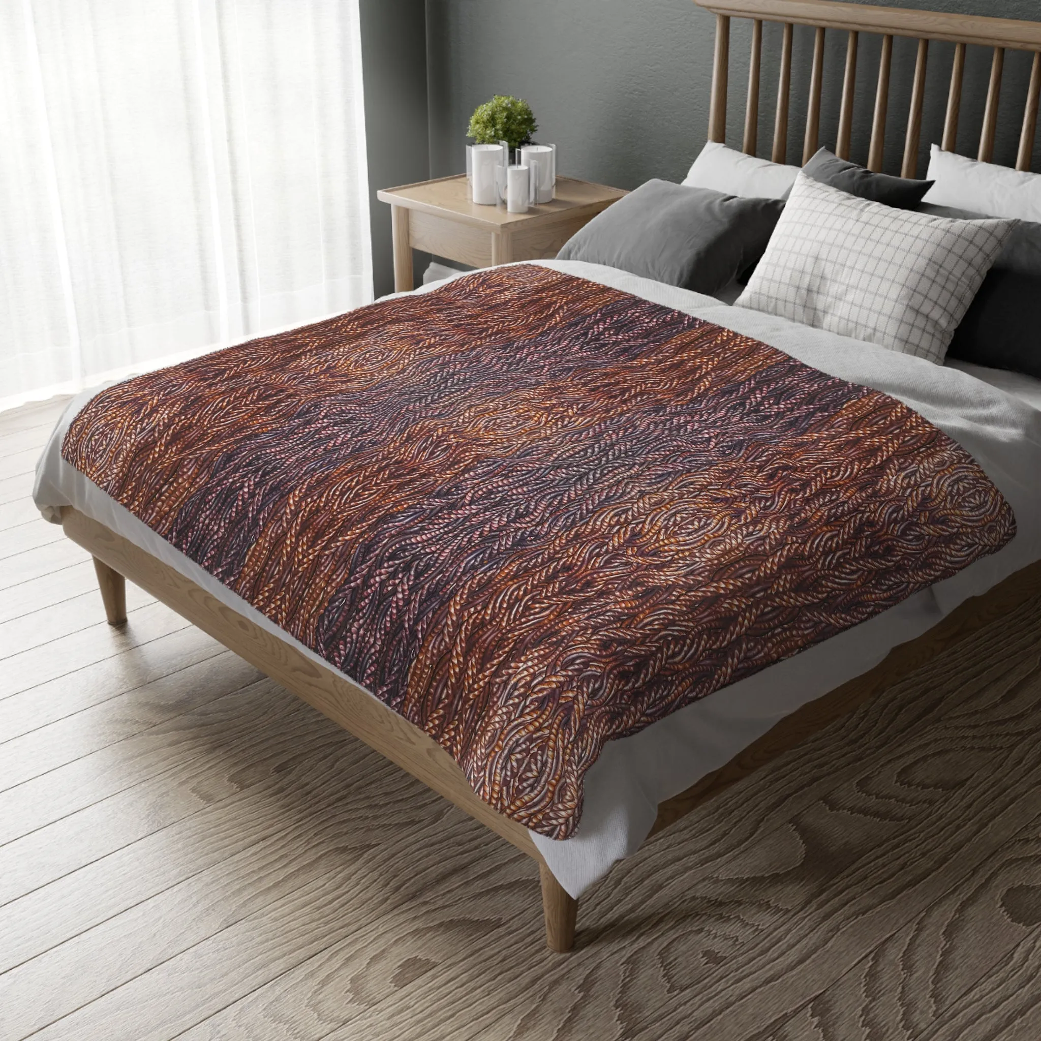 Velveteen Minky Blanket (Grail Hearth Core Copper Fabric) RJSTHw2023 RJS