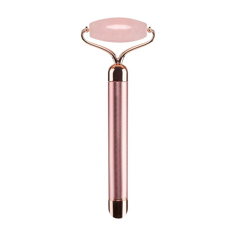 Vibrating jade roller massager