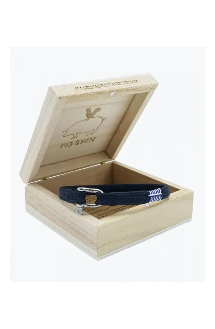 VICIOUS VIK BRACELET - NAVY-SILVER