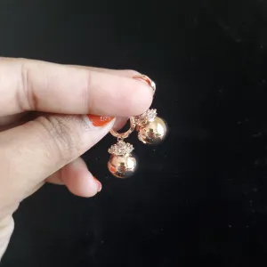 Western Small Earrings Rose Gold