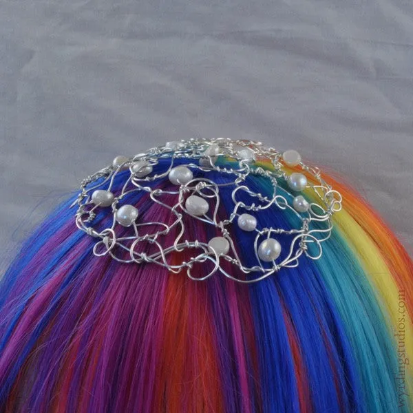 White Pearl Kippah