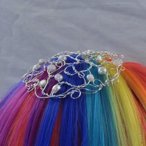 White Pearl Kippah