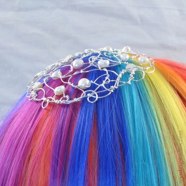 White Pearl Kippah