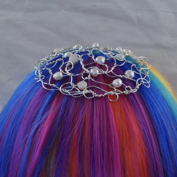 White Pearl Kippah