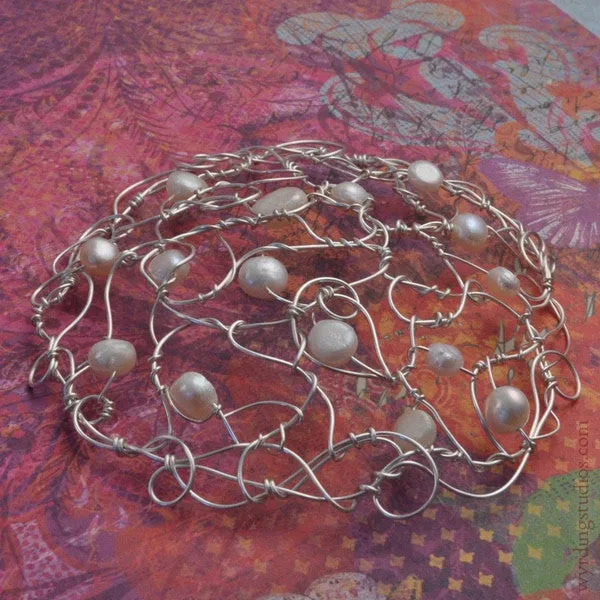 White Pearl Kippah