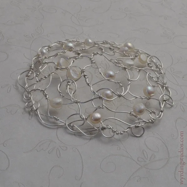 White Pearl Kippah