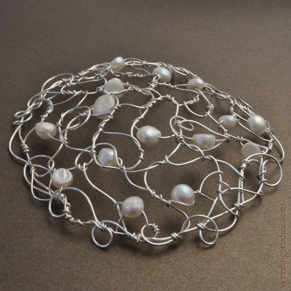White Pearl Kippah