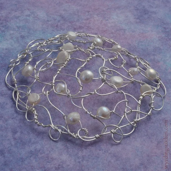 White Pearl Kippah