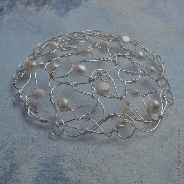 White Pearl Kippah