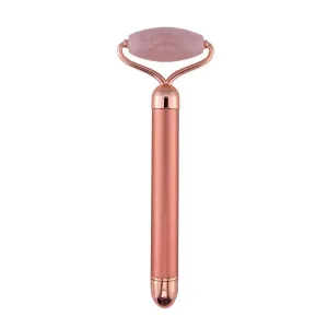 Wholesale Rose Quartz Vibrating Facial Massage Roller Displayer of 6