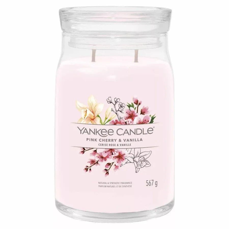 Yankee Candle Signature Large Jar Pink Cherry & Vanilla 567g