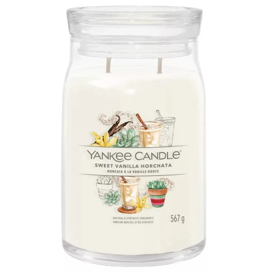 Yankee Candle Signature Large Jar Sweet Vanilla Horchata 567g