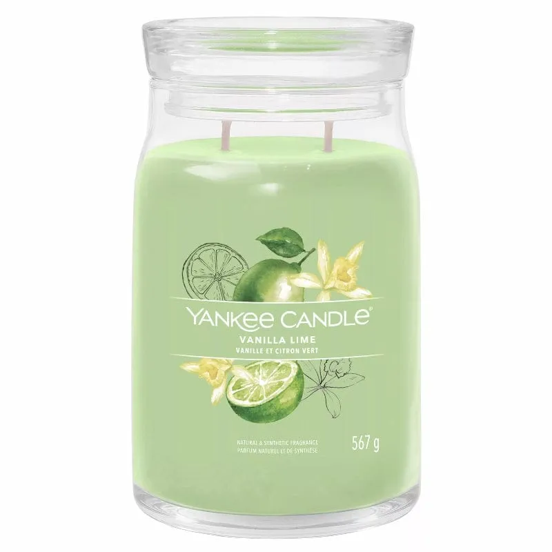 Yankee Candle Signature Large Jar Vanilla Lime 567g
