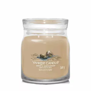 Yankee Candle Signature Medium Jar Amber & Sandalwood 368g