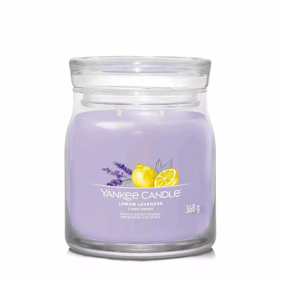 Yankee Candle Signature Medium Jar Lemon Lavender 368g
