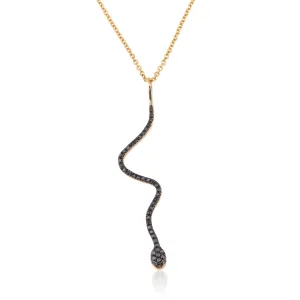 Zoo snack black diamond pendant