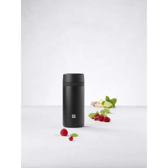 Zwilling Thermo 420ml Tea & Fruit Infuser Bottle Black ZW39500-512